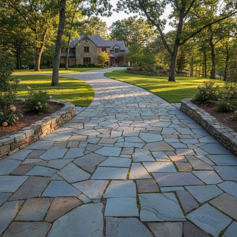 Flagstone Installation For Walkways, Patios, And Garden Paths